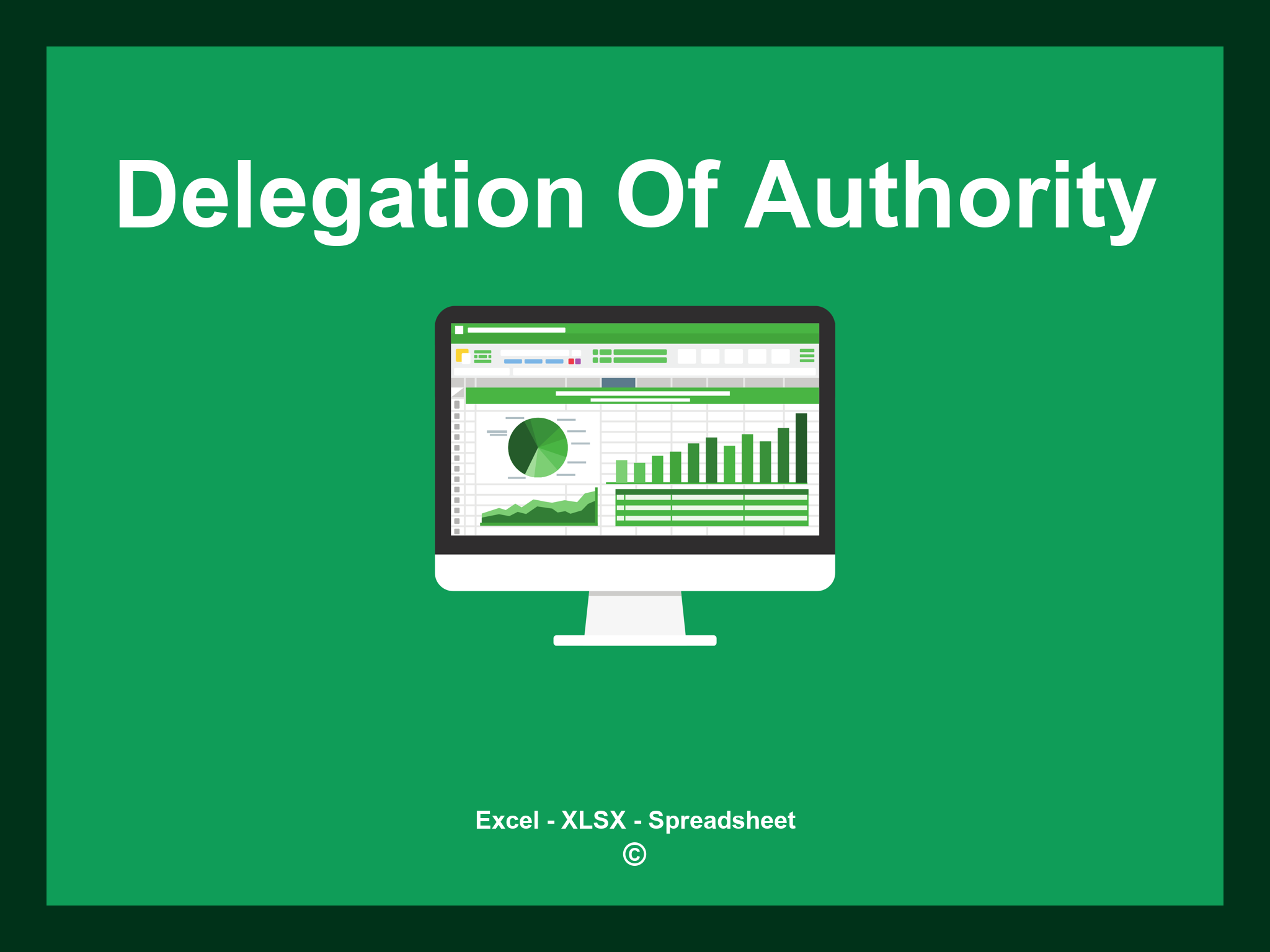 Delegation Of Authority Template Excel