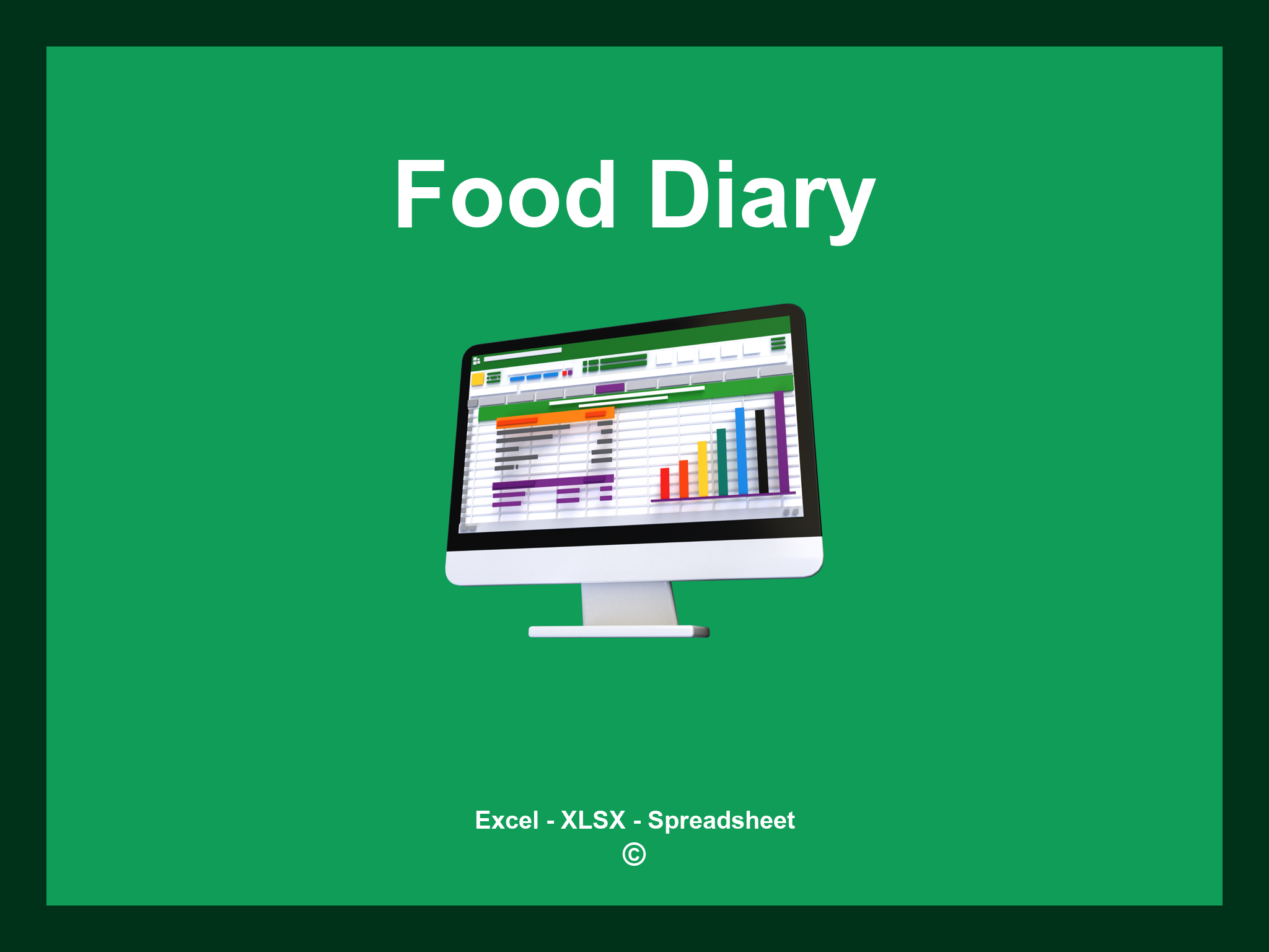 Food Diary Template Excel