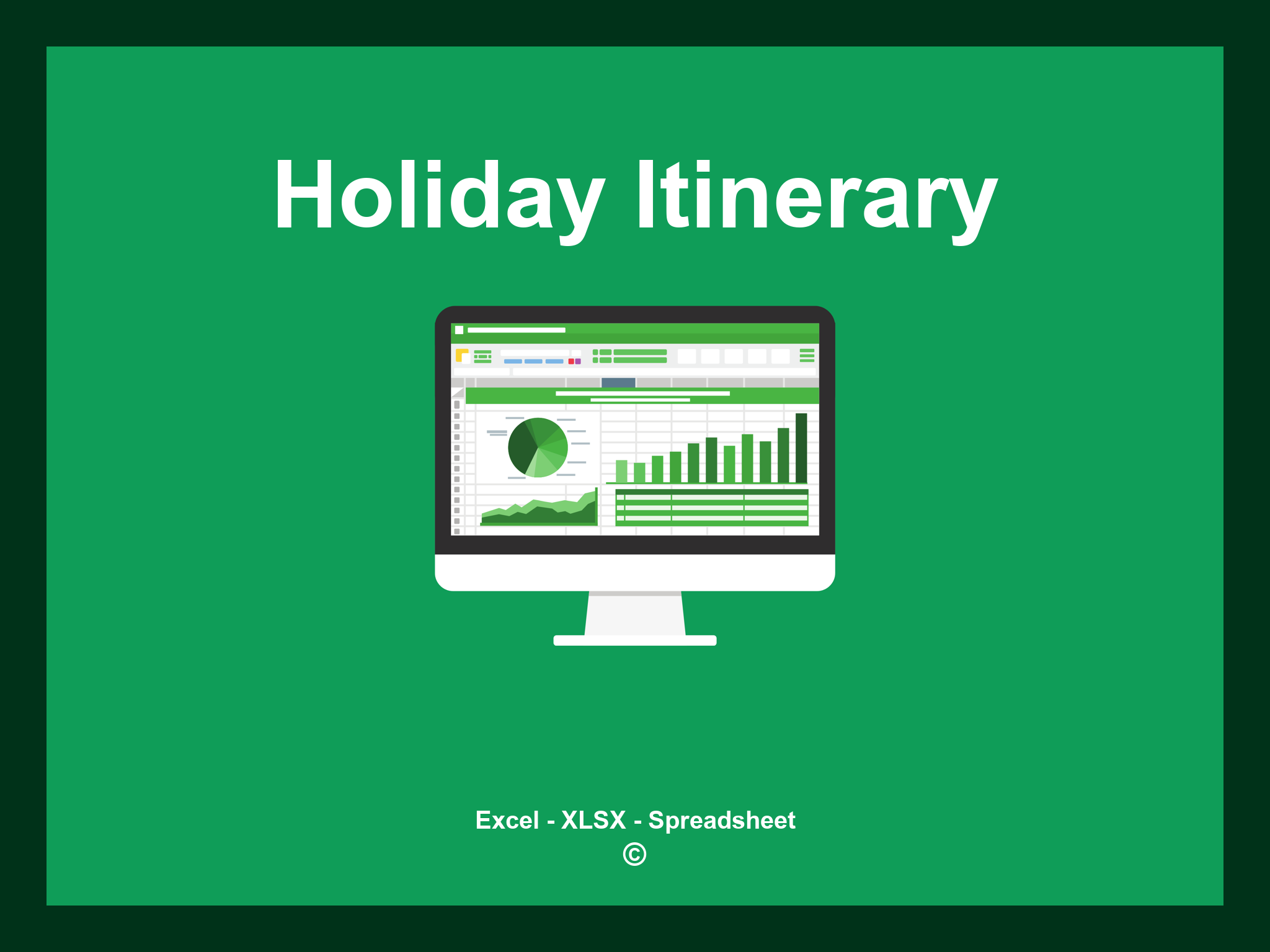 Holiday Itinerary Template Excel
