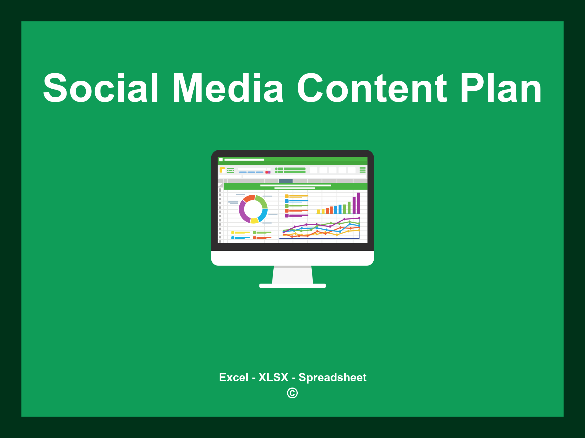Social Media Content Plan Template Excel
