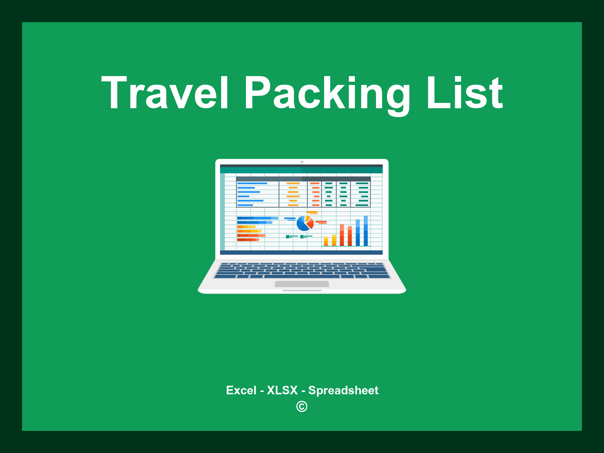 Travel Packing List Template Excel