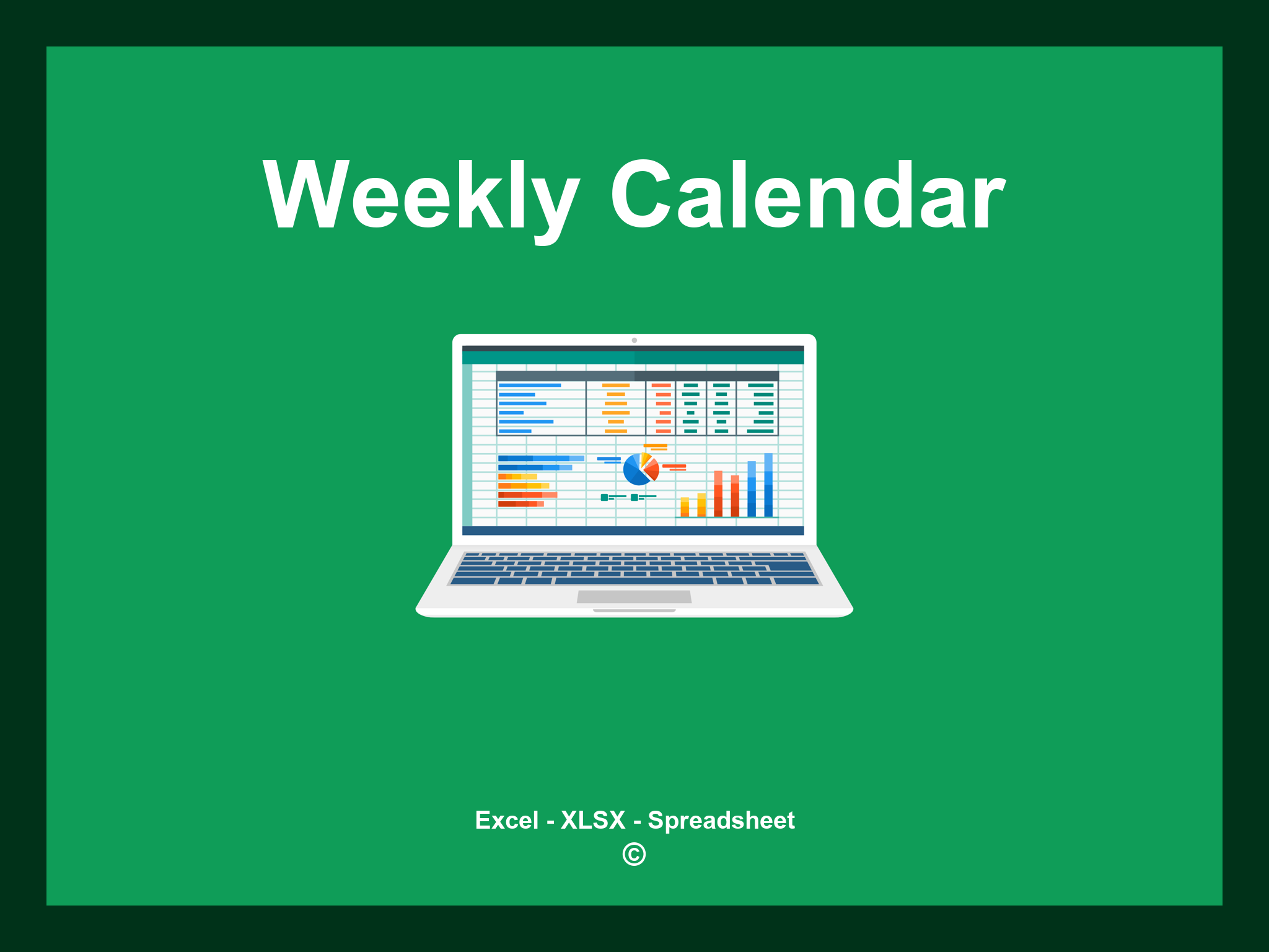 Weekly Calendar Template Excel